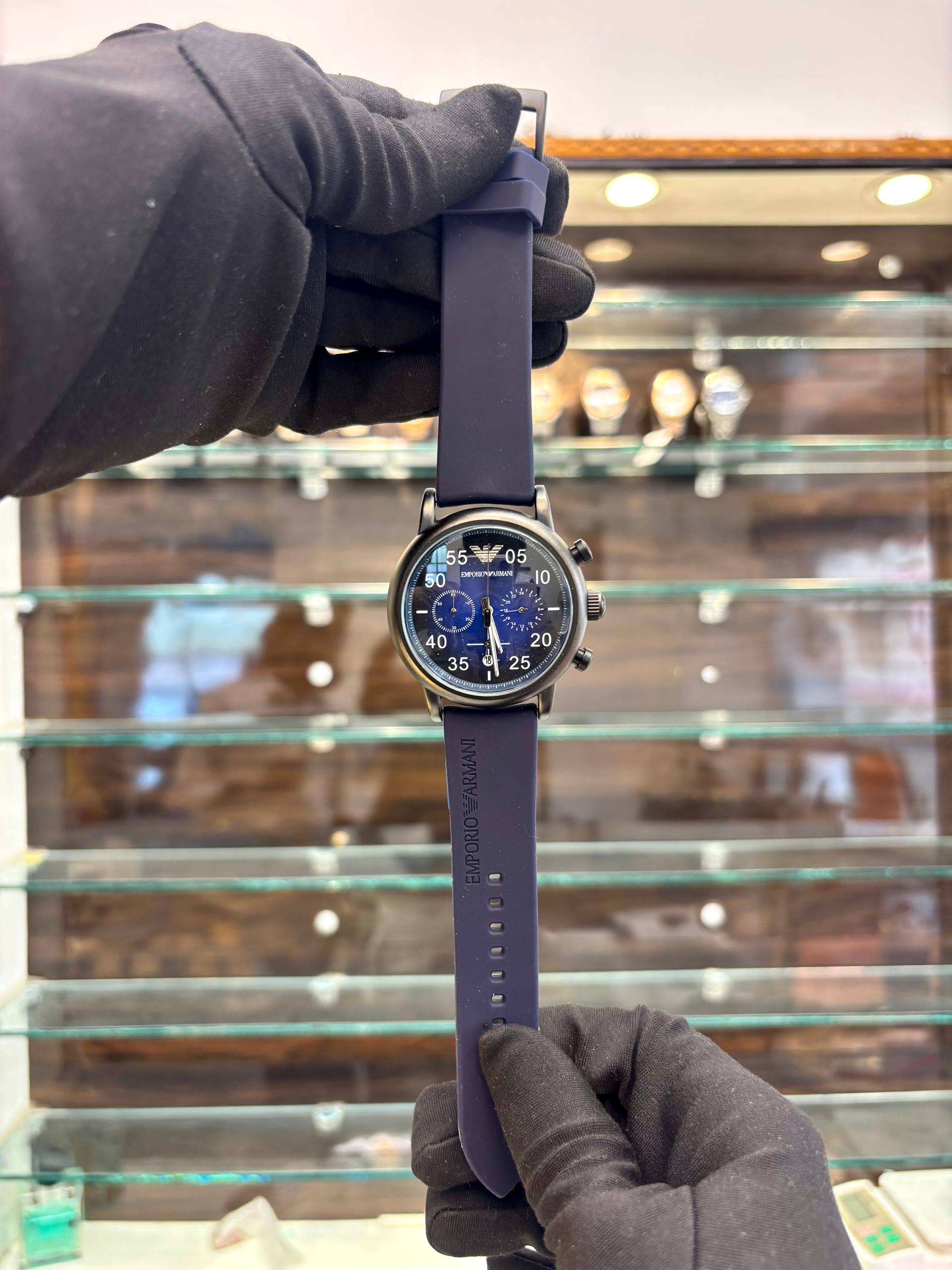 EMPORIO ARMANI LUIGI BLUE 💙 IN SILICON