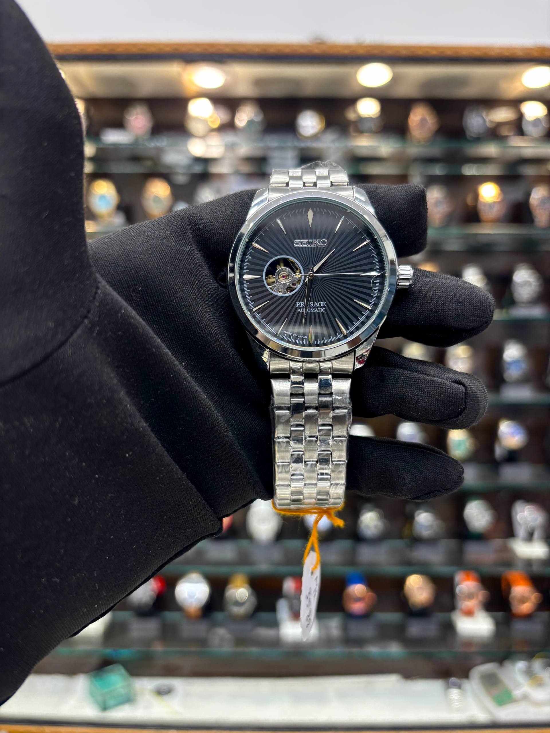 SEIKO PRESAGE AUTOMATIC ⚙️ NOW IN FLAT GLASS BLACK 🖤 DIAL