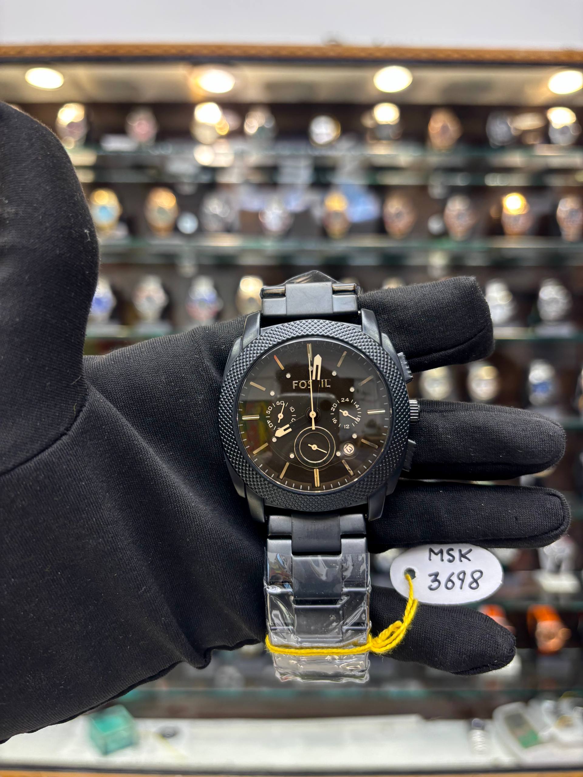 FOSSIL MACHINE CHRONOGRAPH MENS WATCH ⌚ BLACK 🖤