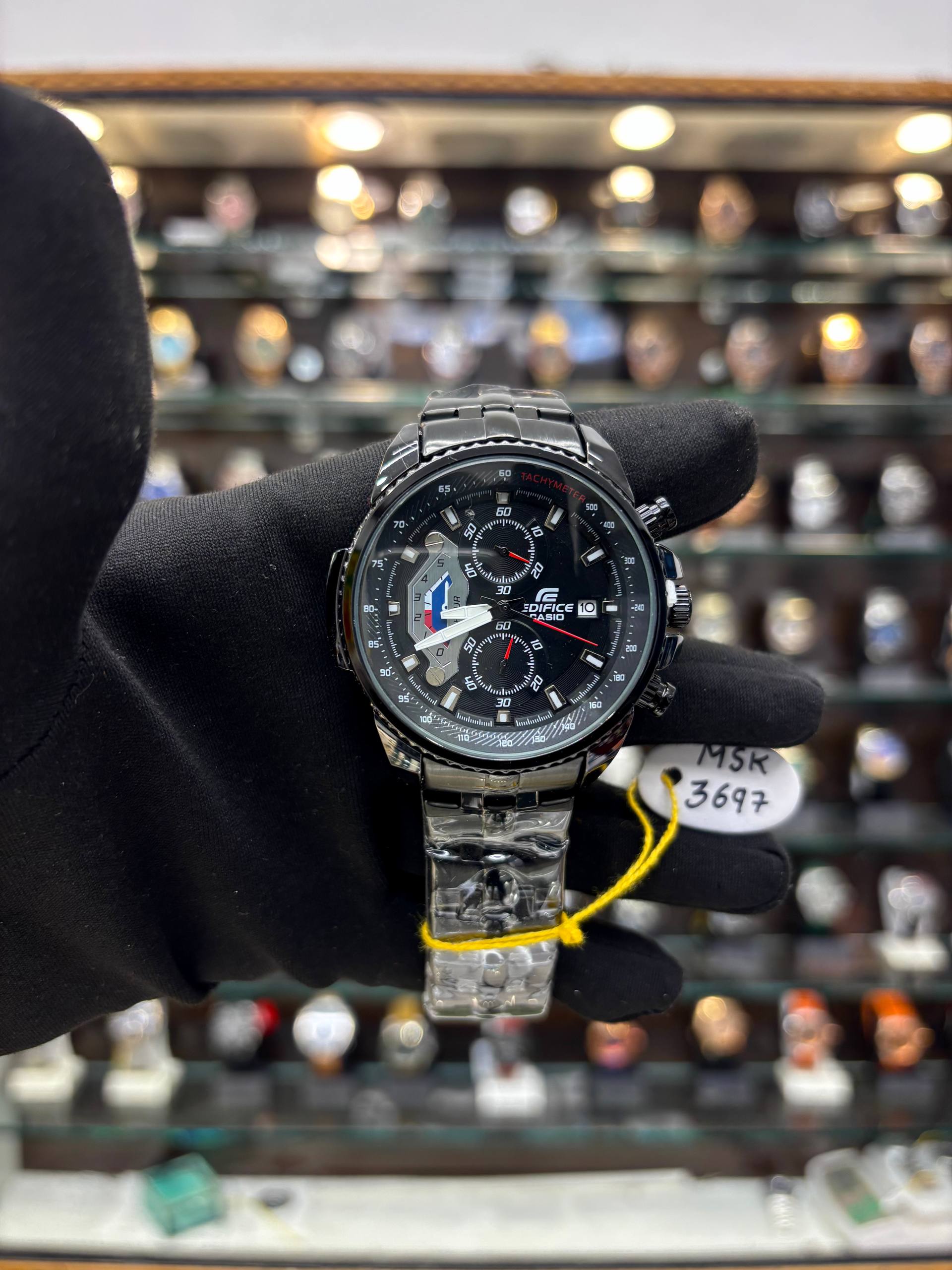 CASIO EDIFICE EF-558D-2AVDF NOW IN UNDER BUDGET FOR MENS ✨ FULL BLACK 🖤